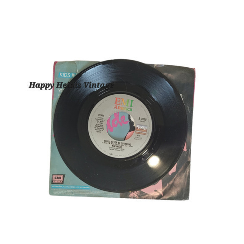 Kim‎ Wild Kids in America, Vinyl 45 1982, EMI America Record 80 Music - Picture 4 of 9